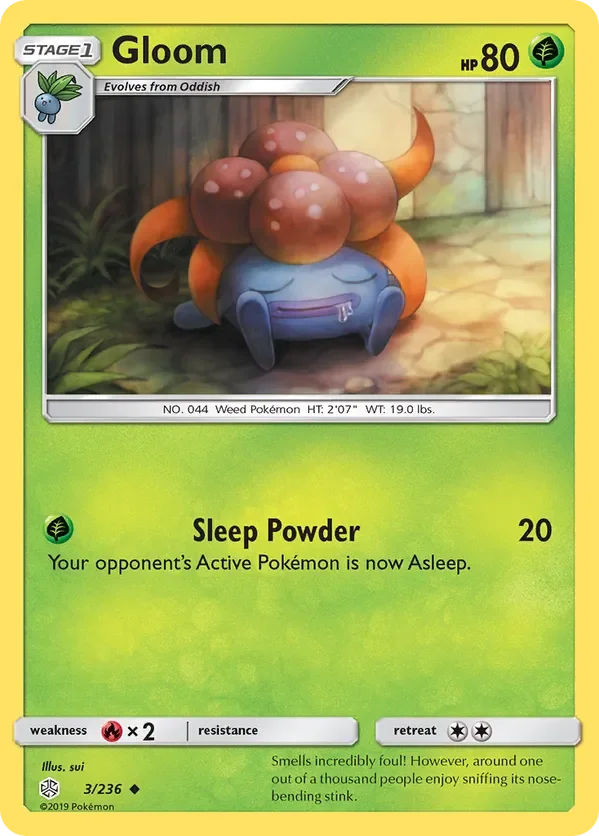 3/236 Gloom Uncommon Pokemon Card