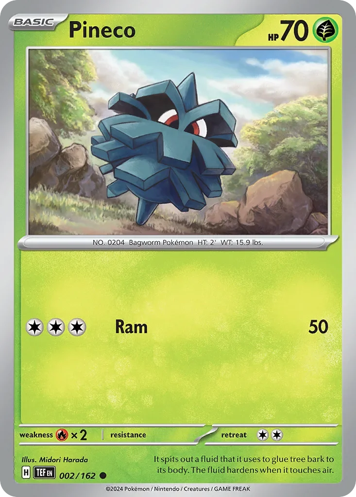 002/162 from Temporal Forces Card List Common Pokemon Card