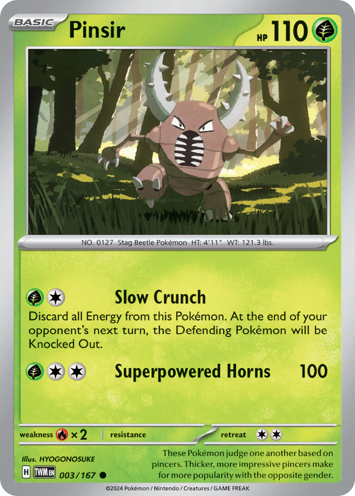 003/167 from Twilight Masquerade Card List Common Pokemon Card
