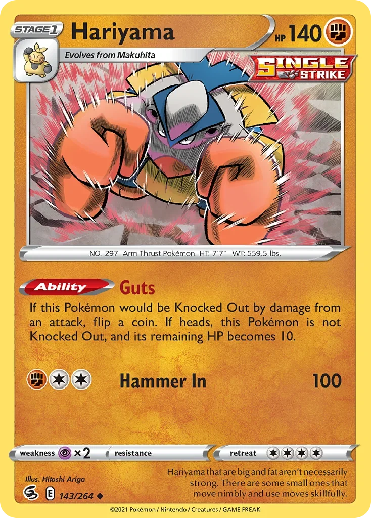 143/264 from Fusion Strike Uncommon Pokemon Card