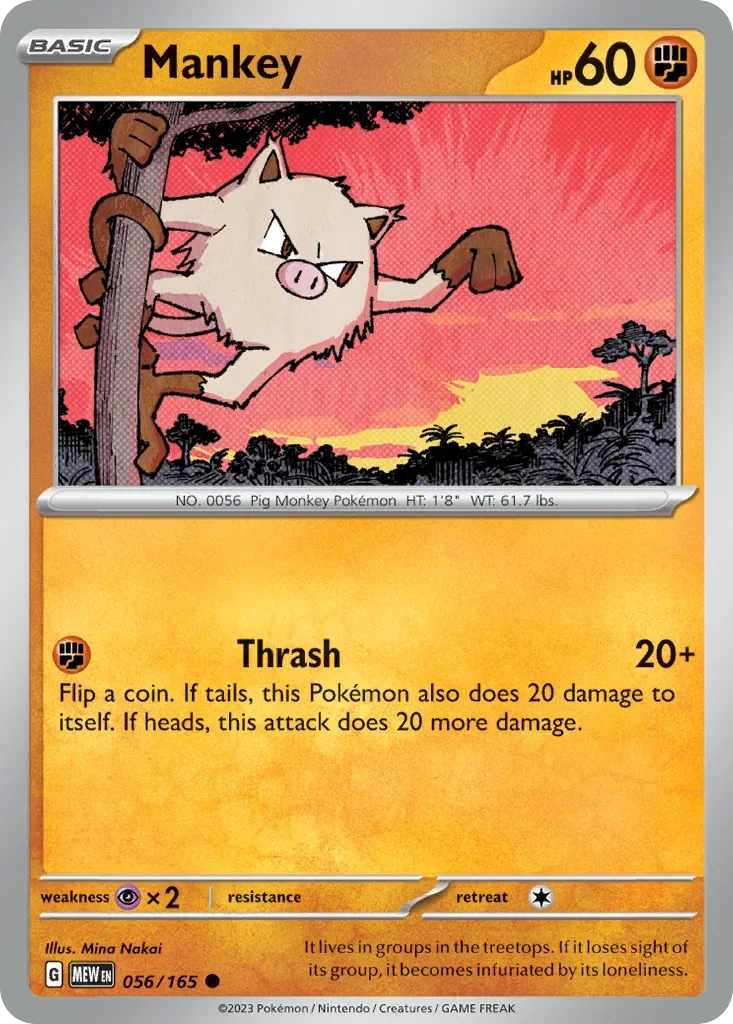 056/165 from 151 Common Pokemon Card