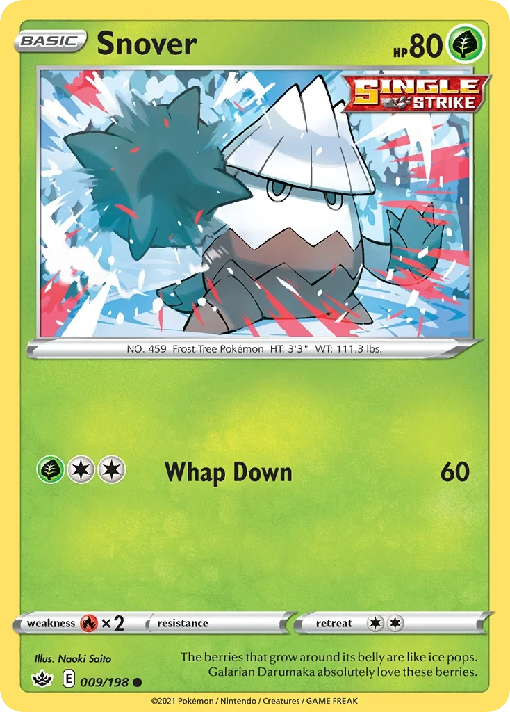 009/198 from Chilling Reign Common Pokemon Card