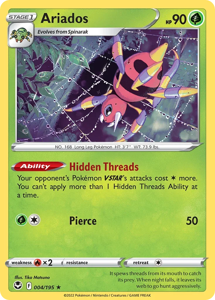 004/195 from Silver Tempest Holo Rare Pokemon Card