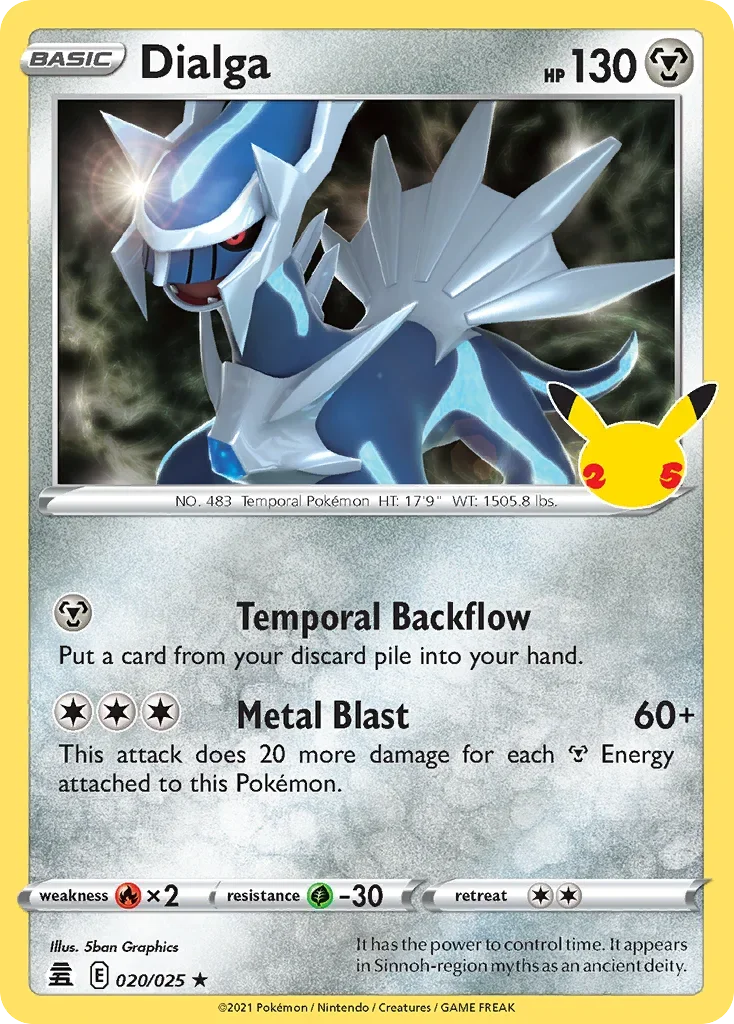 020/025 from Celebrations Holo Rare Pokemon Card