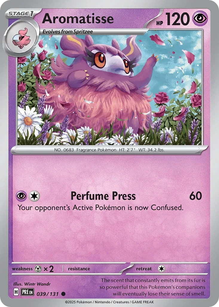 039/131 from Prismatic Evolutions Card List Common Pokemon Card