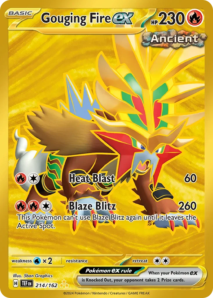214/162 from Temporal Forces Hyper Rare Pokemon Card