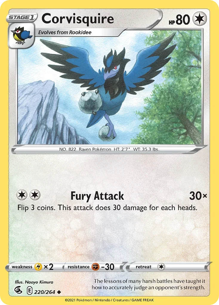 220/264 from Fusion Strike Uncommon Pokemon Card