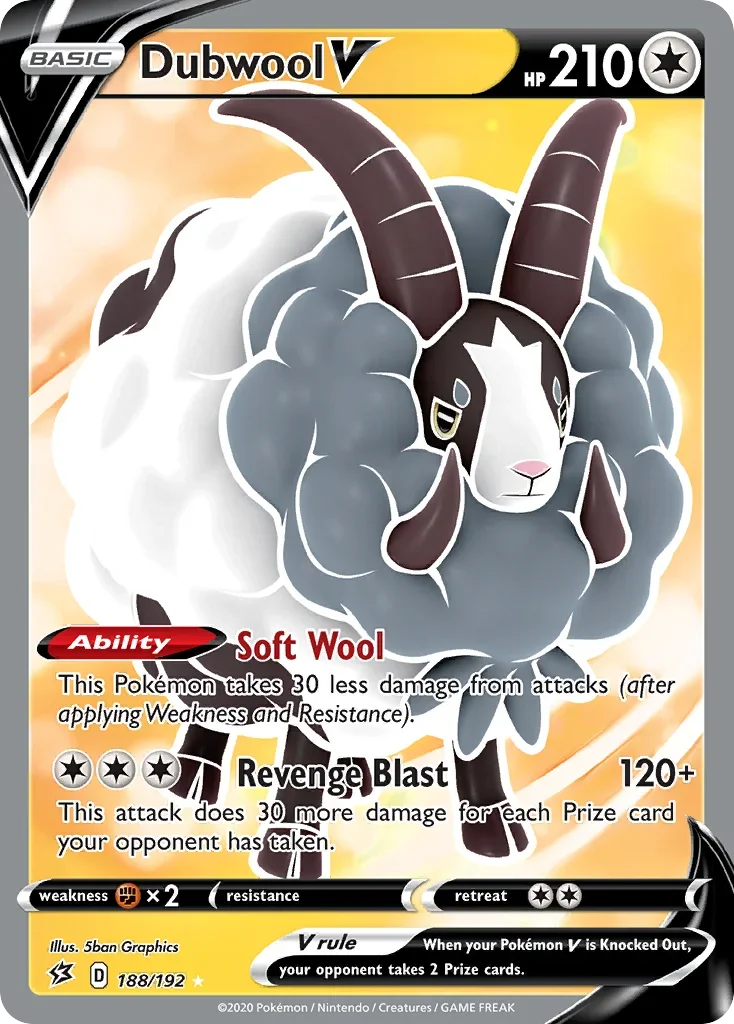 188/192 from Rebel Clash Full Art Pokemon Card