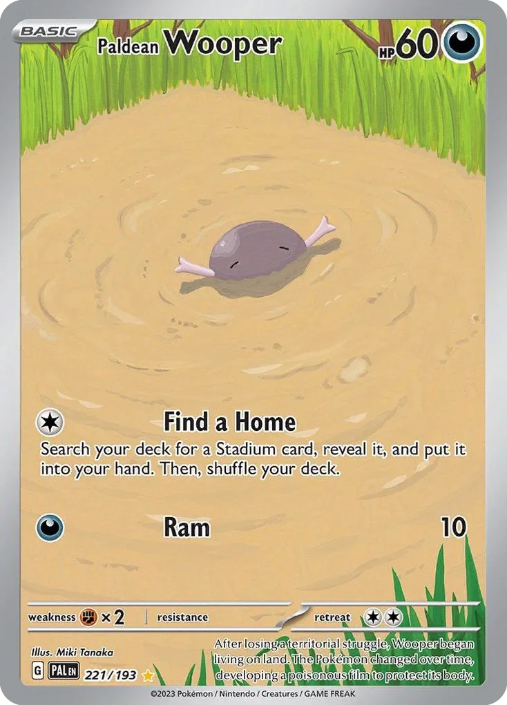 221/193 from Paldea Evolved Illustration Rare Pokemon Card