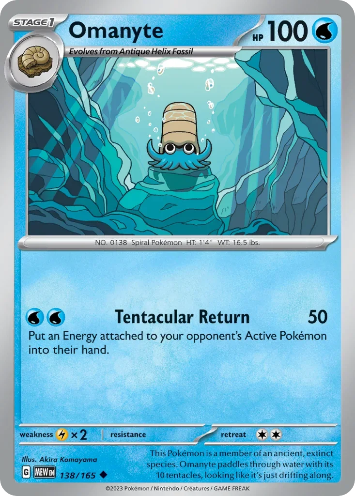 138/165 from 151 Uncommon Pokemon Card