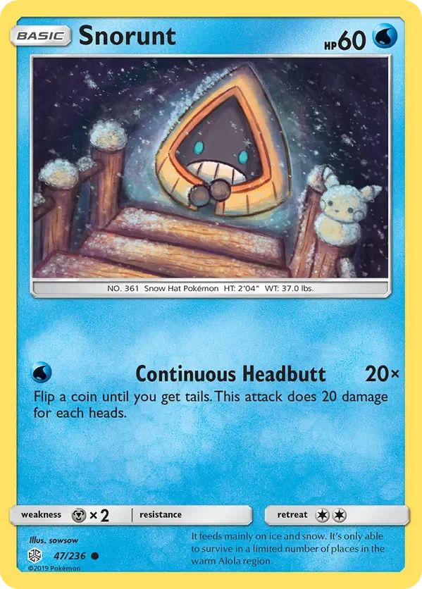 47/236 Snorunt Common Pokemon Card
