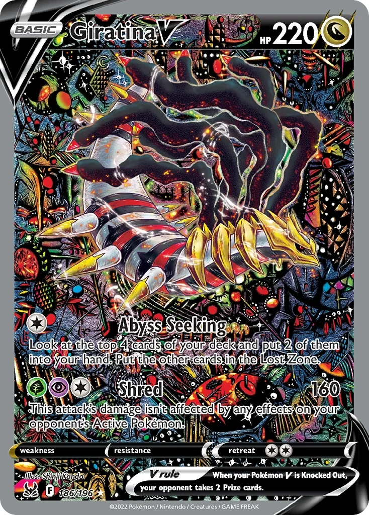 186/196 from Lost Origin Ultra Rare Pokemon Card