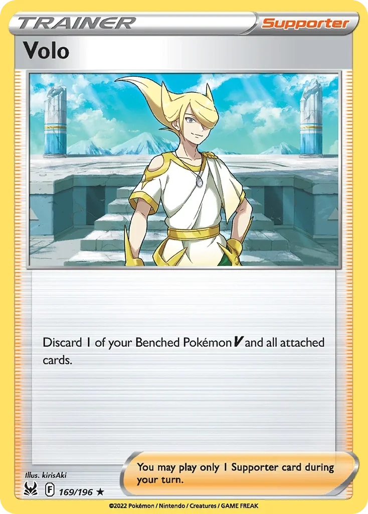 169/196 from Lost Origin Holo Rare Pokemon Card
