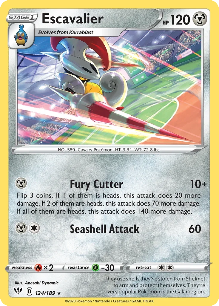 124/189 from Darkness Ablaze Rare Pokemon Card