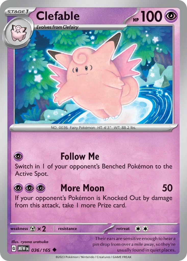036/165 from 151 Uncommon Pokemon Card
