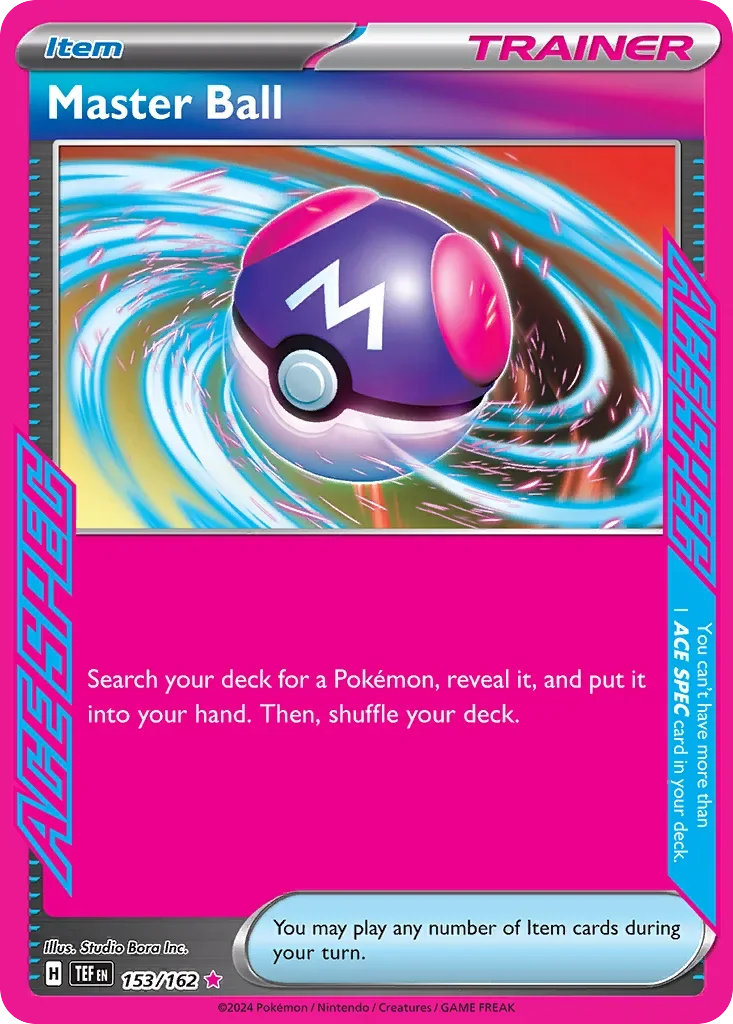 153/162 from Temporal Forces ACE SPEC Rare Pokemon Card