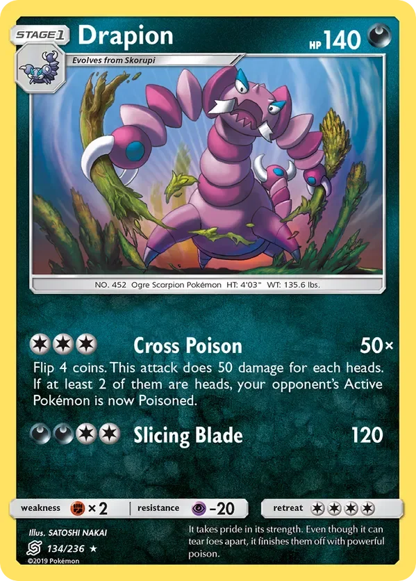134/236 from Unified Minds Rare Pokemon Card