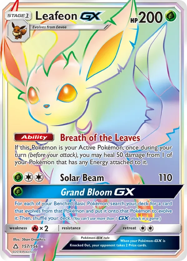 157/156 from Ultra Prism Rainbow Rare Pokemon Card