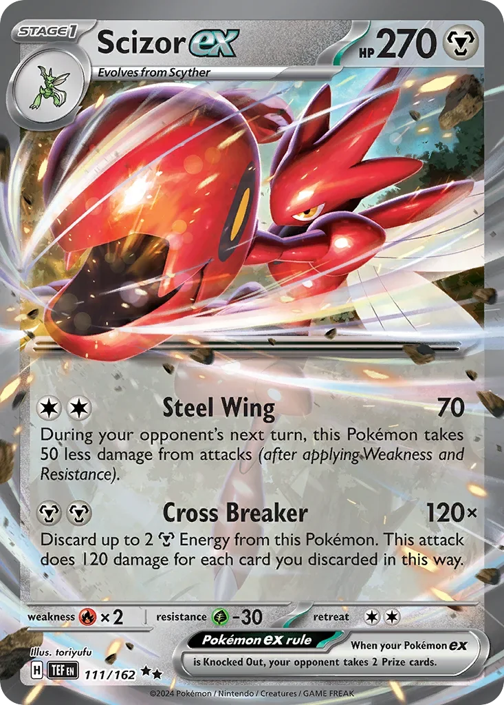 111/162 from Temporal Forces Double Rare Pokemon Card