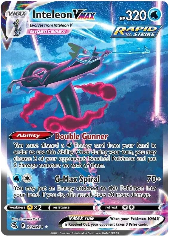 266/264 from Fusion Strike Alternate Art Secret Rare Pokemon Card