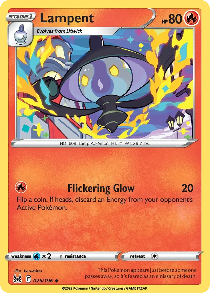 025/196 from Lost Origin Uncommon Pokemon Card