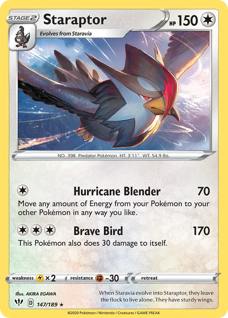 147/189 from Darkness Ablaze Rare Pokemon Card