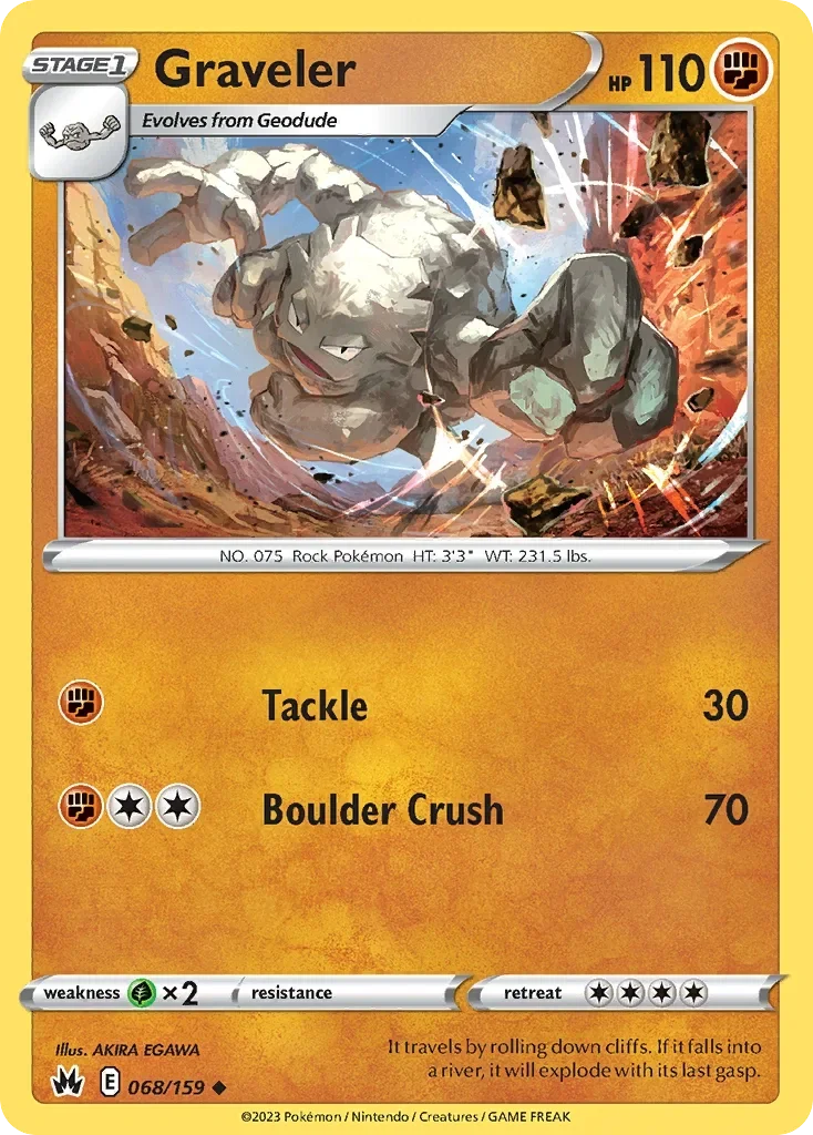 068/159 from Crown Zenith Uncommon Pokemon Card