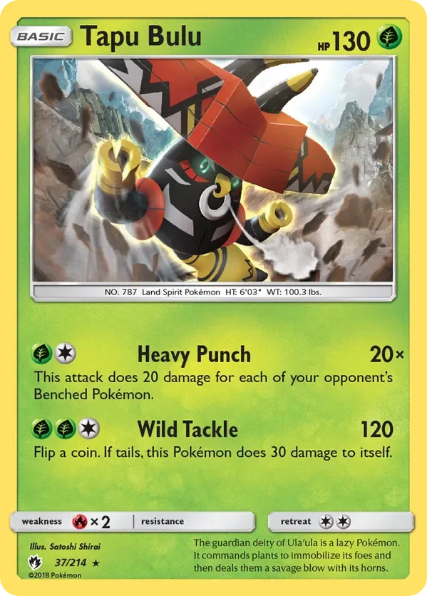 37/214 from Lost Thunder Holo Rare Pokemon Card