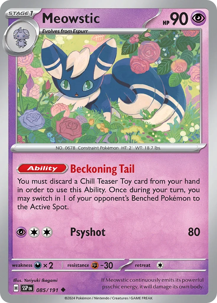 085/191 from Surging Sparks Card List Uncommon Pokemon Card