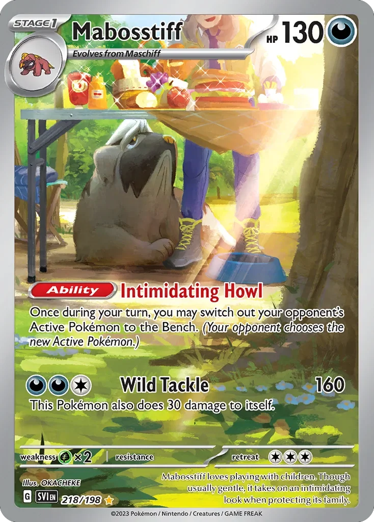 218/198 from Scarlet & Violet Illustration Rare Pokemon Card