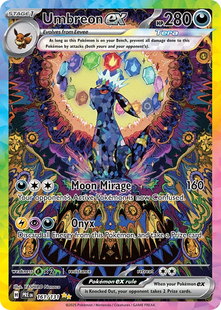 161/131 from Prismatic Evolutions Card List Special Illustration Rare Pokemon Card