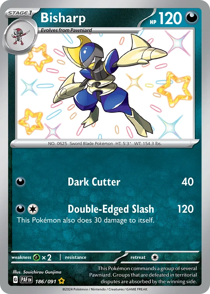 186/091 from Paldean Fates Shiny Rare Pokemon Card