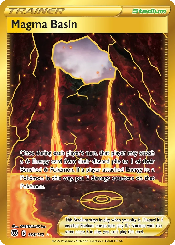 185/172 from Brilliant Stars Gold Secret Rare Trainer Card