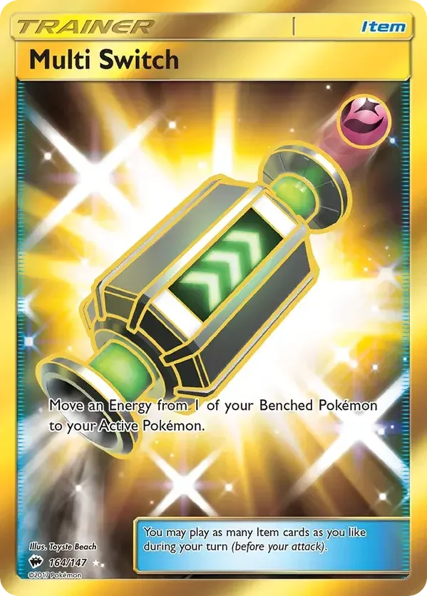 164/147 from Burning Shadows Gold Secret Rare Trainer Card