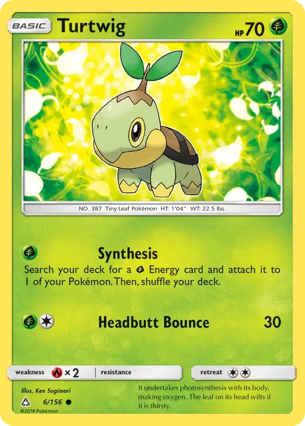 6/156 from Ultra Prism Common Pokemon Card