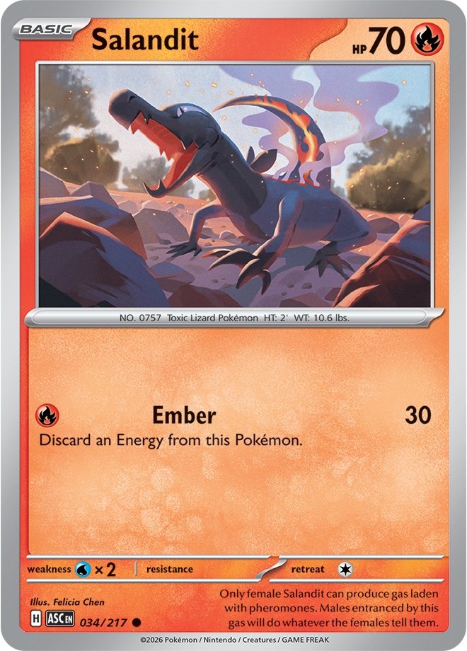 034/217 Ethan's Sizzlipede from Ascended Heroes Common