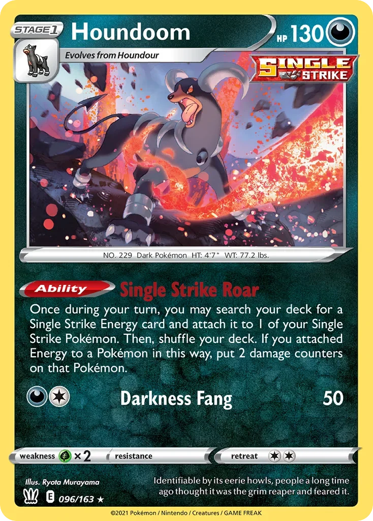 096/163 from Battle Styles Holo Rare Pokemon Card