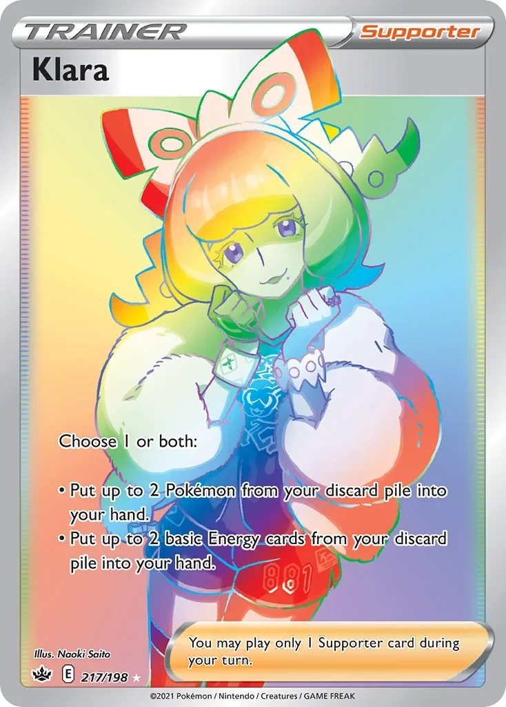 217/198 from Chilling Reign Rainbow Rare Trainer Card