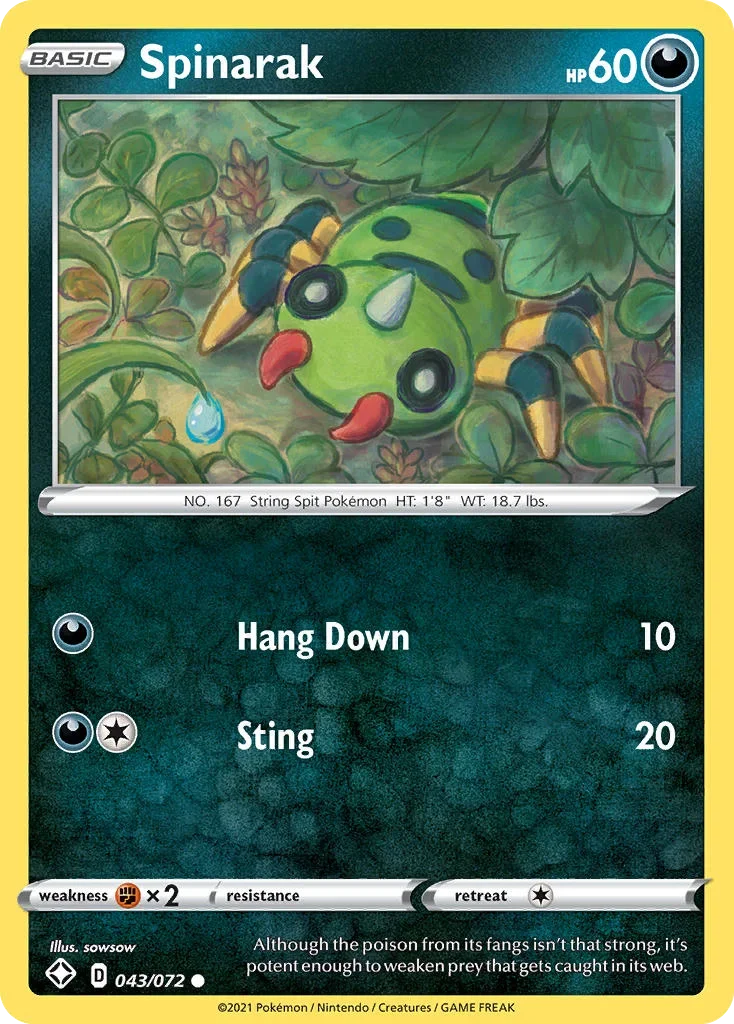 043/072 from Shining Fates Common Pokemon Card
