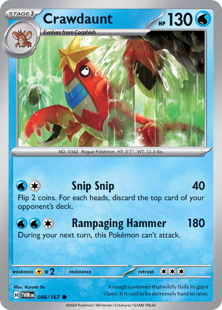 048/167 from Twilight Masquerade Card List Common Pokemon Card
