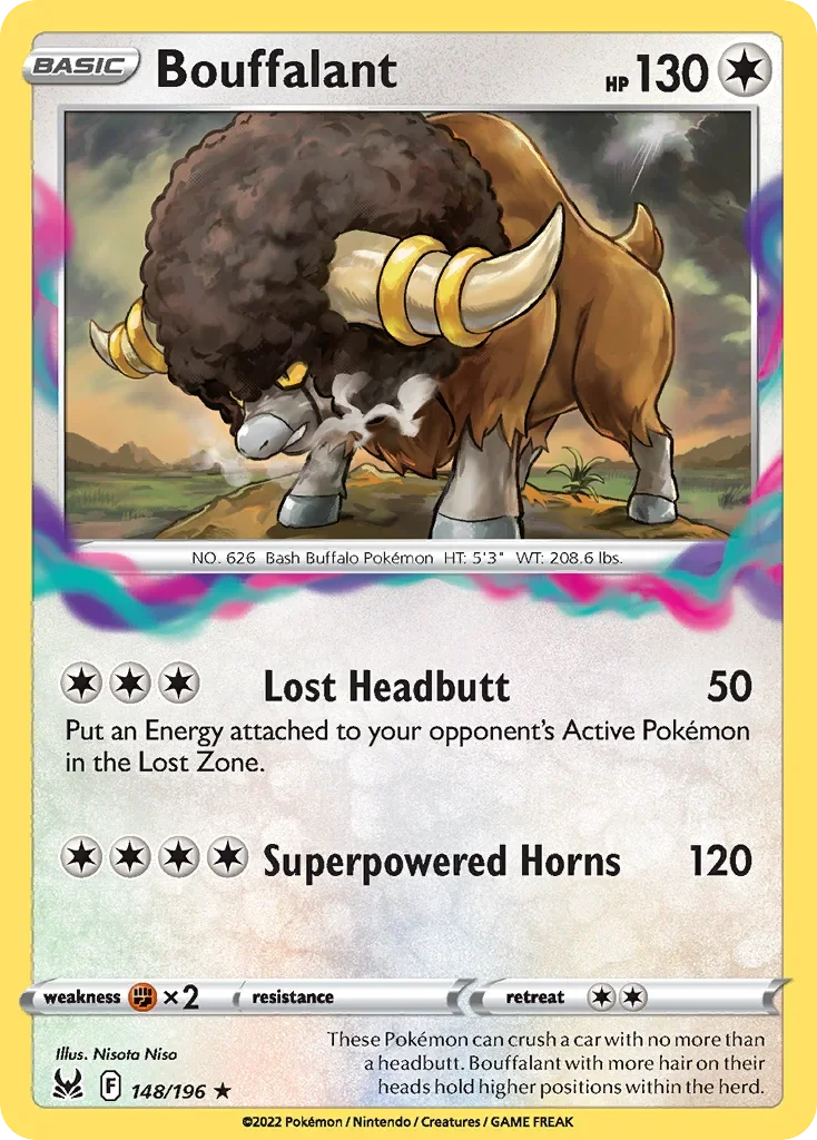 148/196 from Lost Origin Rare Pokemon Card