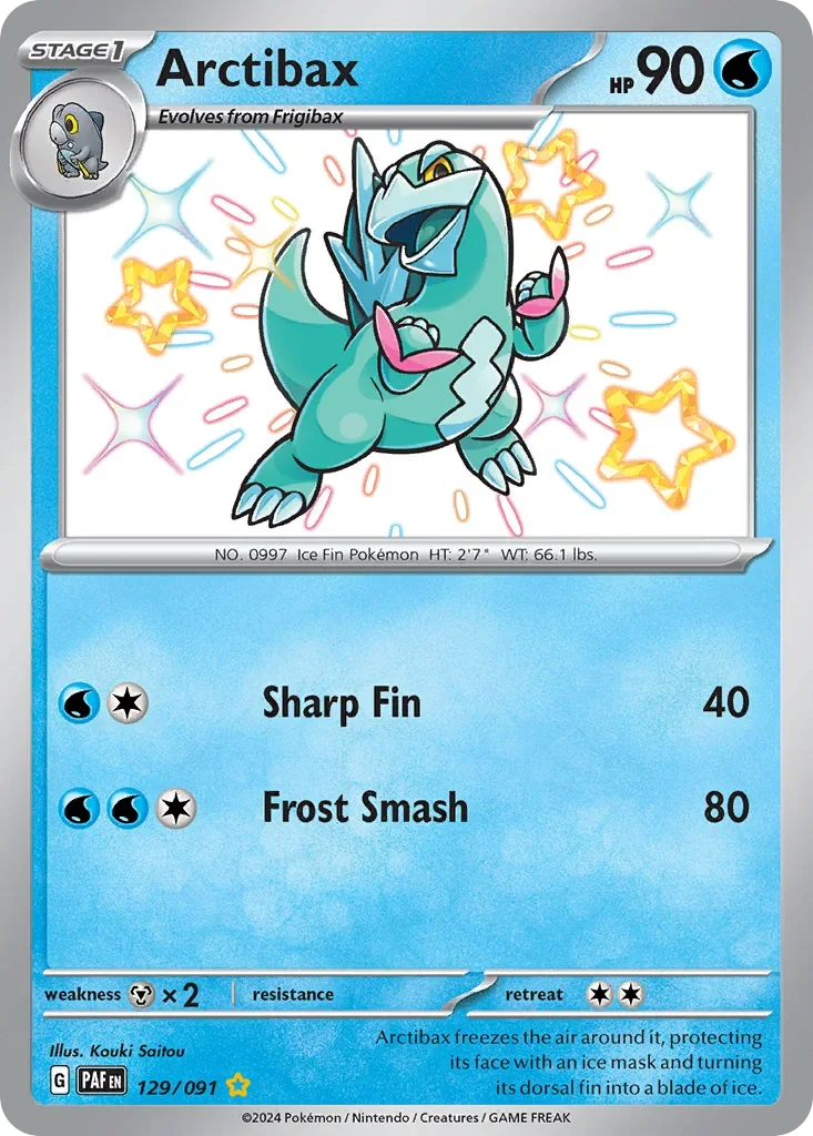 129/091 from Paldean Fates Shiny Rare Pokemon Card