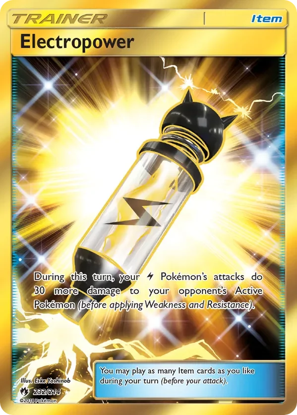 232/214 Electropower Gold Rare Pokemon Card