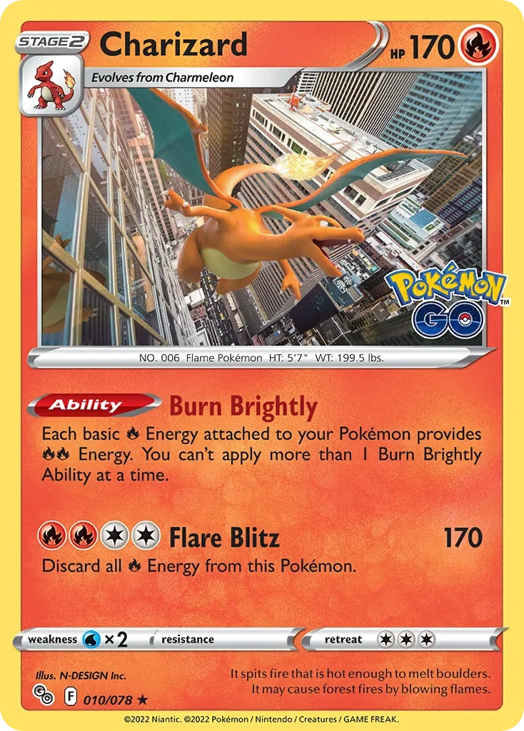 010/078 from Pokemon GO Holo Rare Pokemon Card