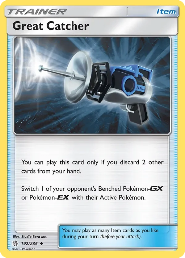 192/236 Great Catcher Uncommon Trainer Card