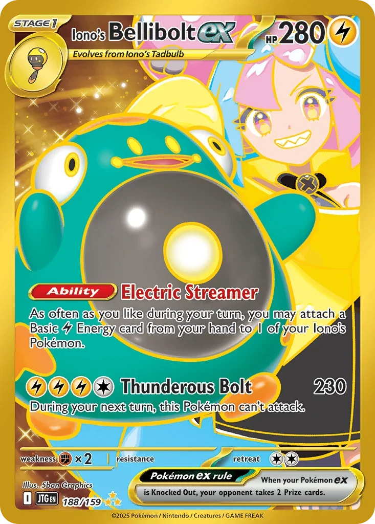 188/159 from Journey Together Hyper Rare Pokemon Card