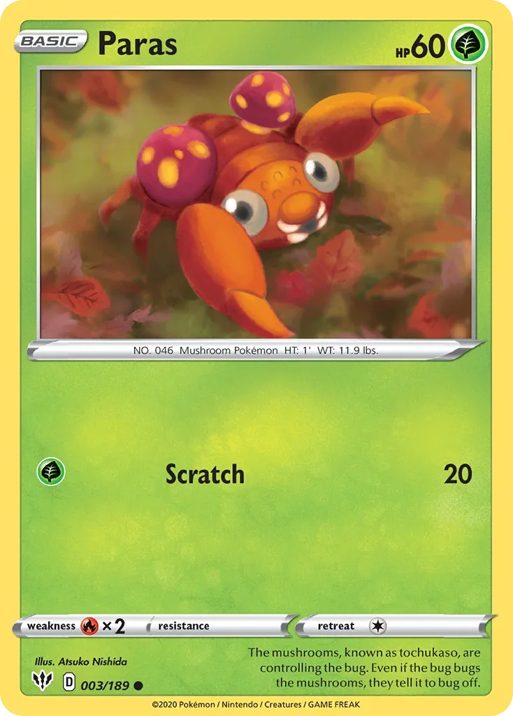 003/189 from Darkness Ablaze Common Pokemon Card