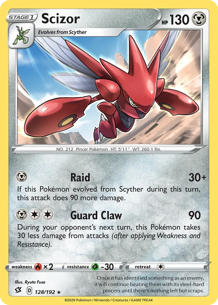 128/192 from Rebel Clash Rare Pokemon Card