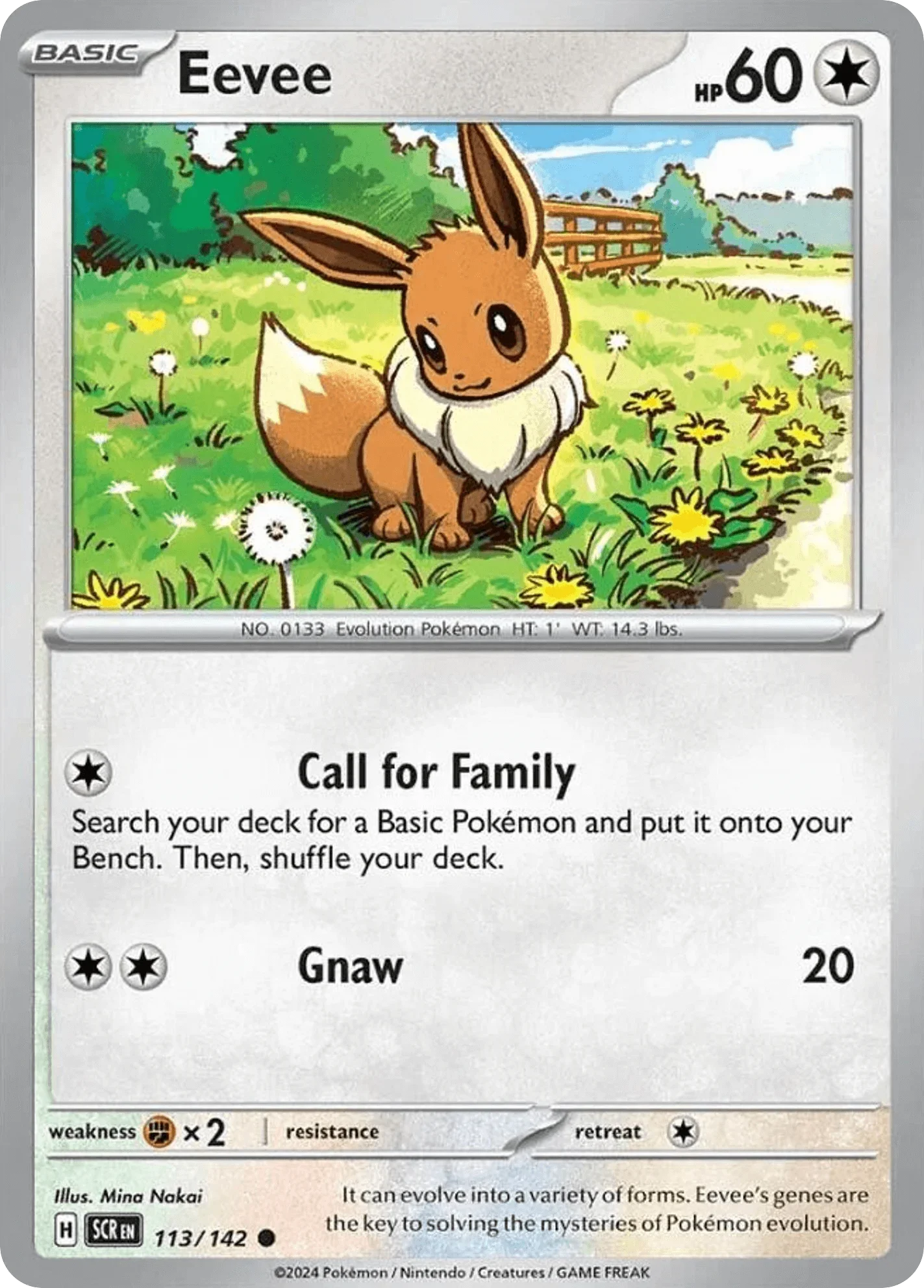 113/142 from Stellar Crown Card List Common Pokemon Card