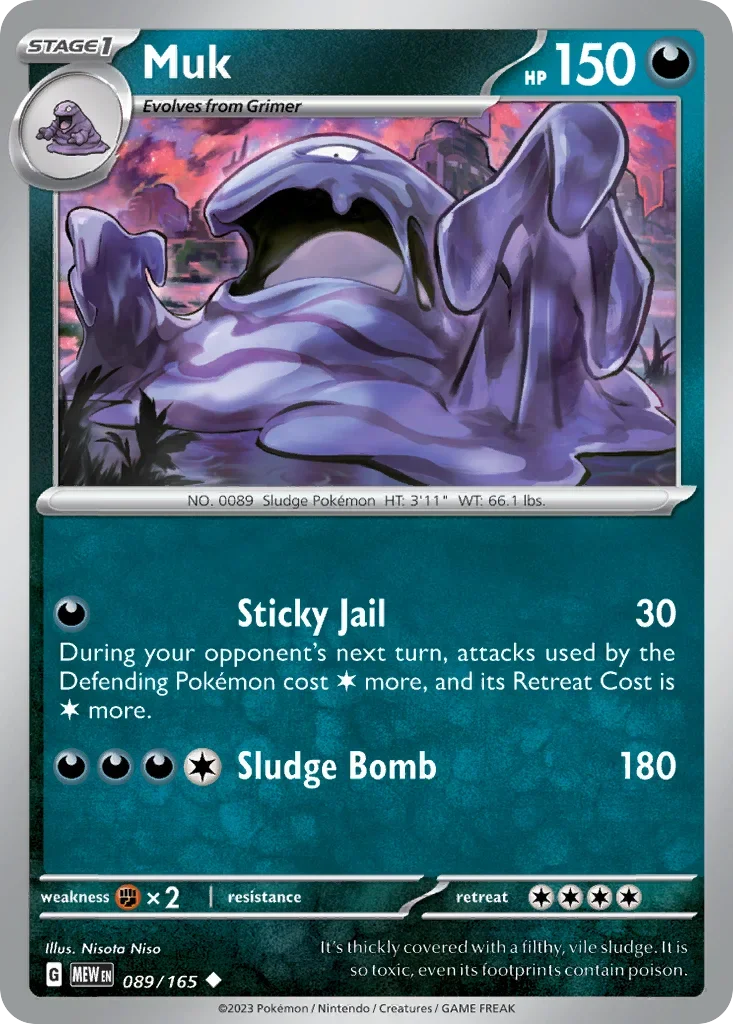 089/165 from 151 Uncommon Pokemon Card